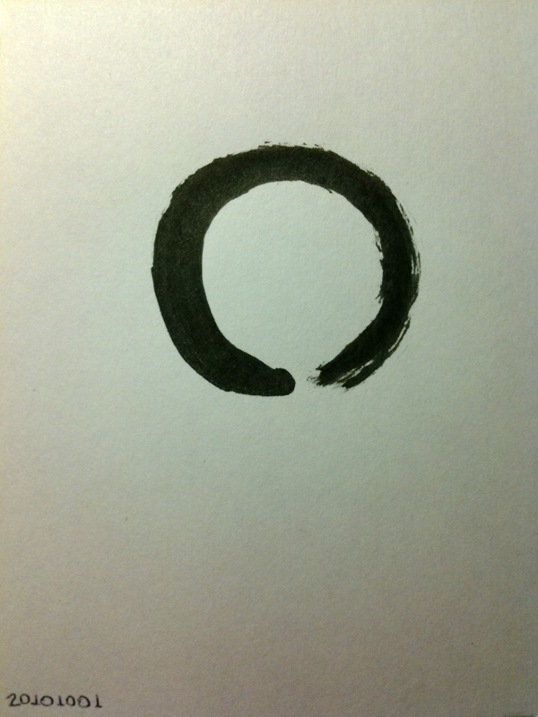 20101002 Post-Meditation Enso