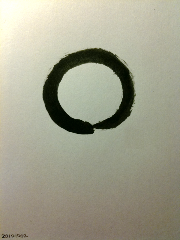 20101002 Post-Meditation Enso