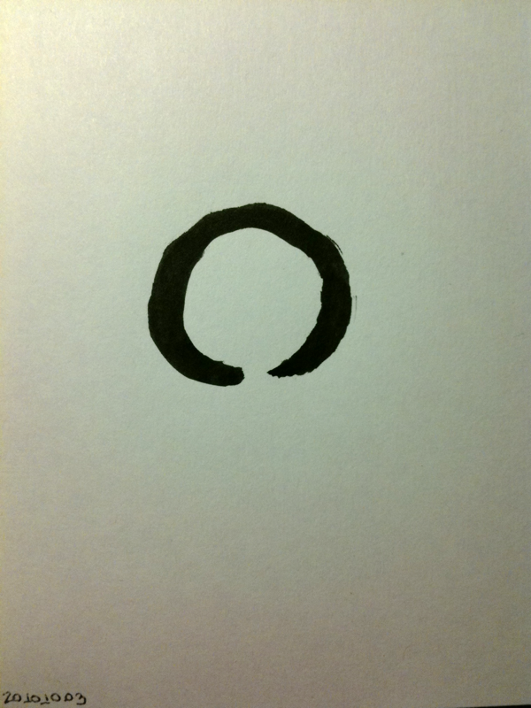 20101003 Post-Meditation Enso