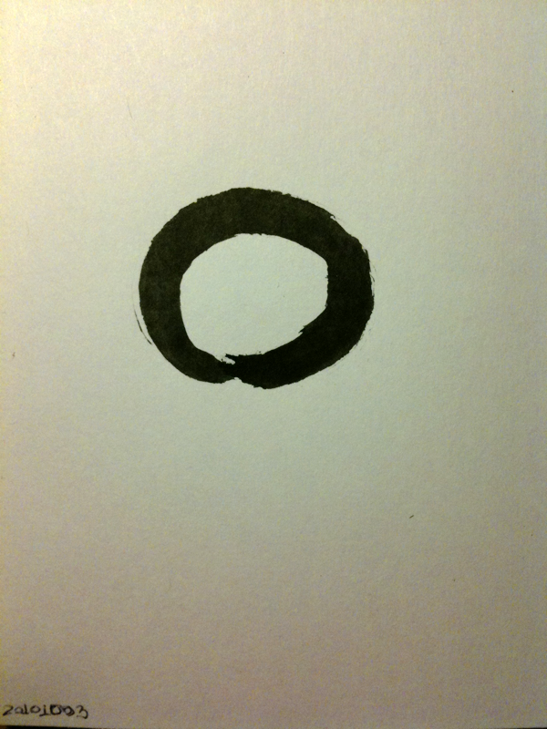 20101003b Post-Meditation Enso